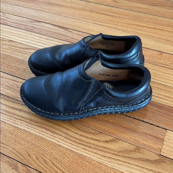Born Black Leather Slip-On Loafers Size 8.5 US/40 European - Picture 4 of 10